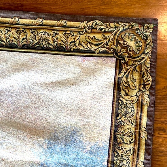 Thomas Kincade hanging tapestry- Hidden Cottage 54”x 80”. - Picture 5 of 7